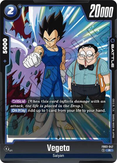 Vegeta FB03 - 047 (Raging Roar) Near Mint Holofoil - Nick Nack's Full Frontal Attack