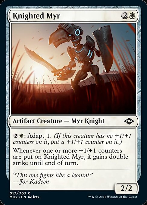 Knighted Myr (Modern Horizons 2) Near Mint - Nick Nack's Full Frontal Attack