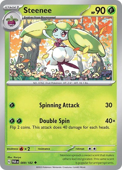 Steenee (Scarlet and Violet: Paradox Rift) Near Mint - Nick Nack's Full Frontal Attack