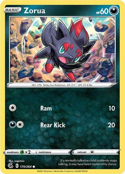 Zorua (SWSH08: Fusion Strike) Near Mint