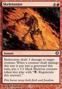 Skeletonize (Shards of Alara) Light Play - Nick Nack's Full Frontal Attack