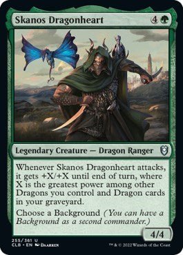 Skanos Dragonheart (Commander Legends: Battle for Baldur's Gate) Near Mint - Nick Nack's Full Frontal Attack