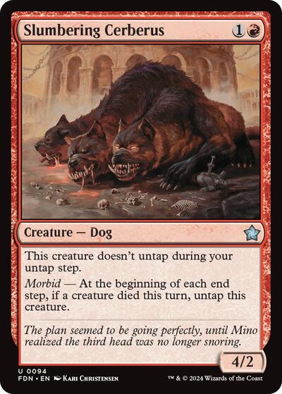 Slumbering Cerberus (Foundations) Near Mint - Nick Nack's Full Frontal Attack
