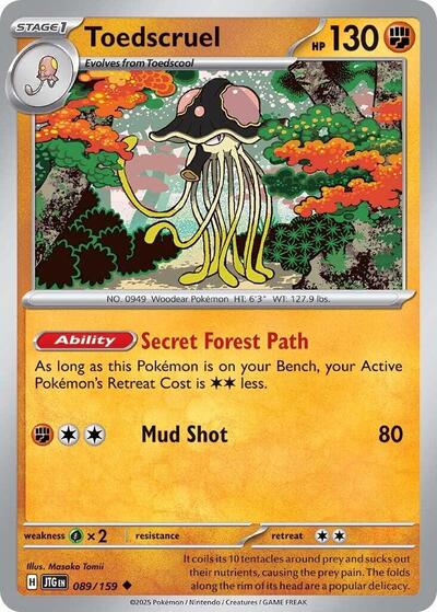 Toedscruel (SV09: Journey Together) Near Mint - Nick Nack's Full Frontal Attack