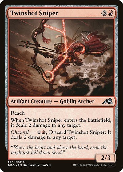 Twinshot Sniper (Kamigawa: Neon Dynasty) Near Mint - Nick Nack's Full Frontal Attack