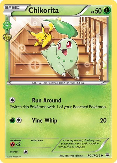 Chikorita (Generations: Radiant Collection) Light Play - Nick Nack's Full Frontal Attack