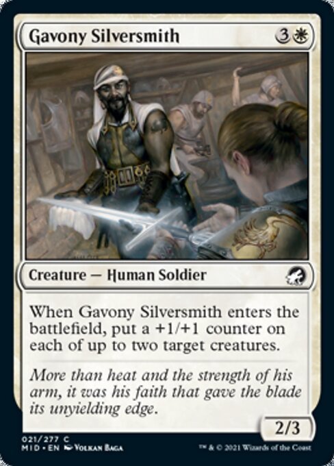 Gavony Silversmith (Innistrad: Midnight Hunt) Near Mint - Nick Nack's Full Frontal Attack
