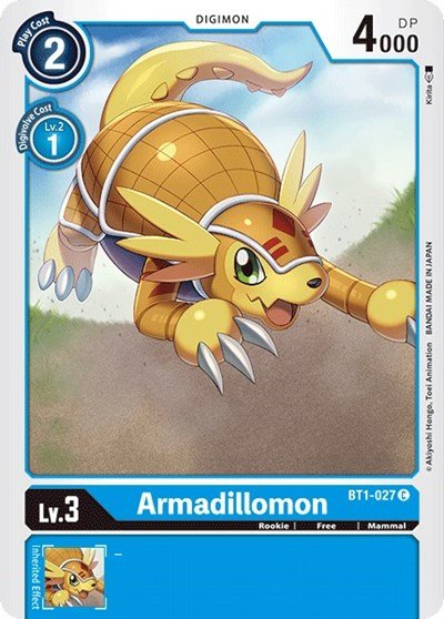Armadillomon BT1-027 (Release Special Booster) Near Mint - Nick Nack's Full Frontal Attack