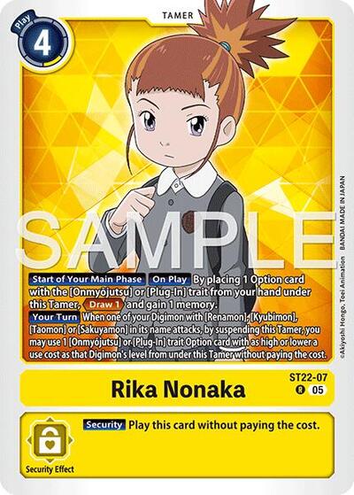 Rika Nonaka (Starter Deck 22: Amethyst Mandala Advanced Deck Set) Near Mint