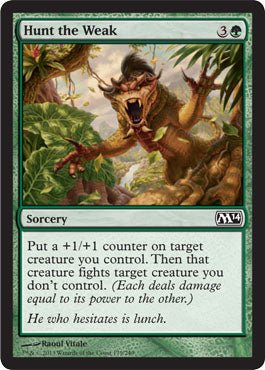 Hunt the Weak (Magic 2014 Core Set) Near Mint - Nick Nack's Full Frontal Attack