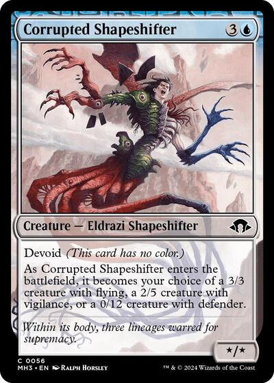 Corrupted Shapeshifter (Modern Horizons 3) Near Mint - Nick Nack's Full Frontal Attack