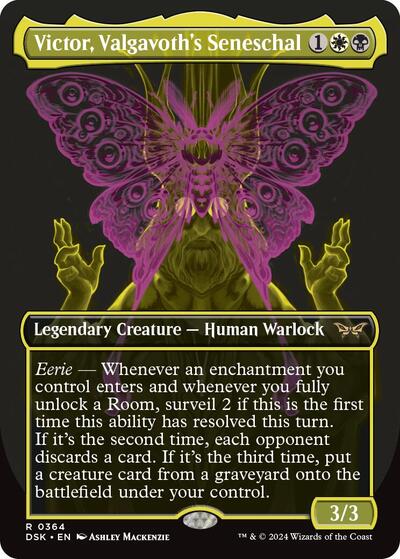 Victor, Valgavoth's Seneschal (Showcase) (Duskmourn: House of Horror) Near Mint - Nick Nack's Full Frontal Attack