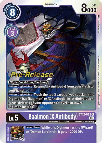 Baalmon (X Antibody) (Across Time Pre-Release Cards) Near Mint Foil