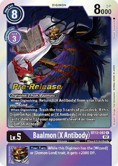 Baalmon (X Antibody) (Across Time Pre - Release Cards) Near Mint Foil - Nick Nack's Full Frontal Attack