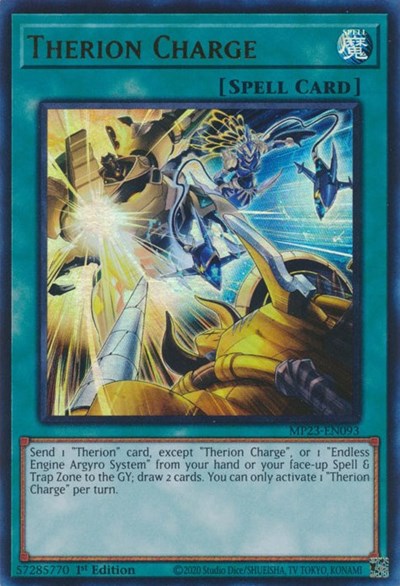 Therion Charge (25th Anniversary Tin: Dueling Heroes Mega Pack) Light Play 1st Edition