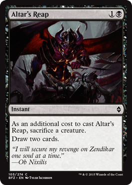 Altar's Reap (Battle for Zendikar) Near Mint - Nick Nack's Full Frontal Attack