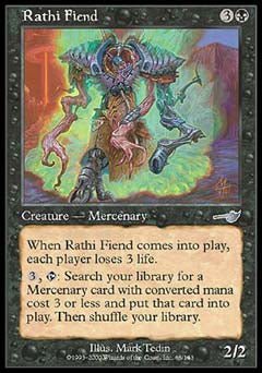 Rathi Fiend (Nemesis) Near Mint - Nick Nack's Full Frontal Attack