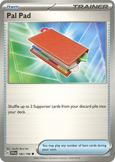 Pal Pad (Scarlet and Violet: Base Set) Near Mint Reverse Holofoil - Nick Nack's Full Frontal Attack