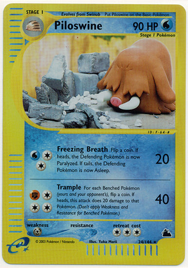 Piloswine (Skyridge) Light Play