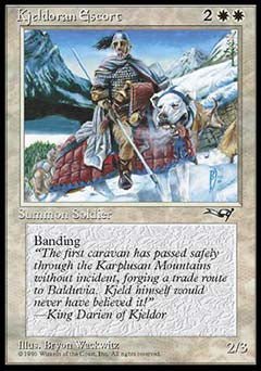 Kjeldoran Escort (Red Blanketed Dog) (Alliances) Light Play - Nick Nack's Full Frontal Attack