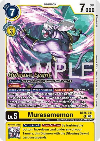 Murasamemon (Dual Revolution Release Event Cards) Near Mint