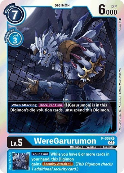 WereGarurumon P - 008 (Resurgence Booster Reprint) (Resurgence Booster) Near Mint Foil - Nick Nack's Full Frontal Attack