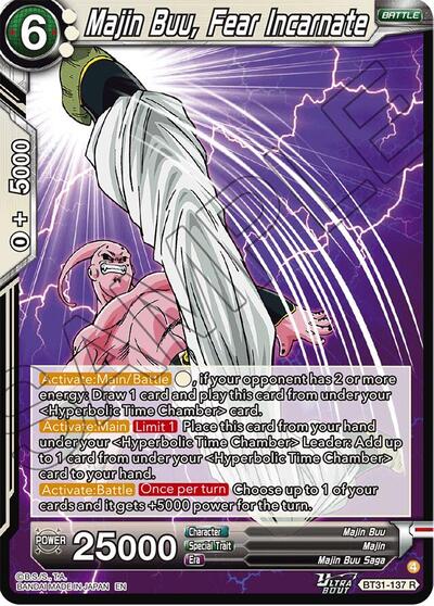 Majin Buu, Fear Incarnate (Impact Beyond Dimensions) Near Mint Foil