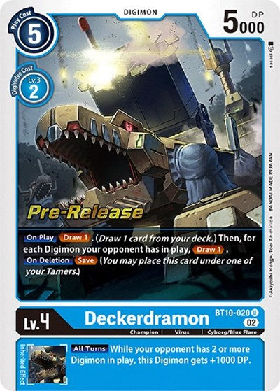 Deckerdramon (Xros Encounter Pre-Release Cards) Near Mint Foil