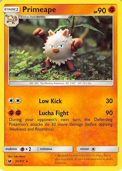 Primeape (SM - Crimson Invasion) Damaged / Poor - Nick Nack's Full Frontal Attack