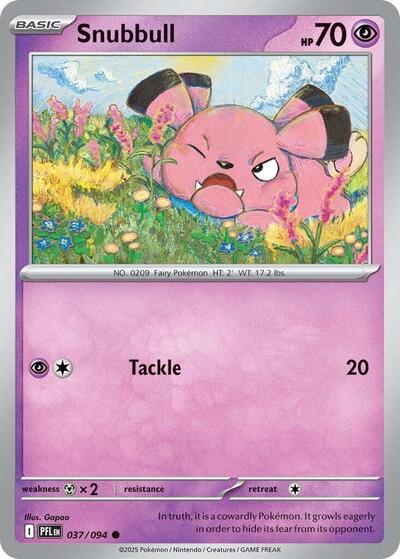 Snubbull (ME02: Phantasmal Flames) Near Mint Reverse Holofoil