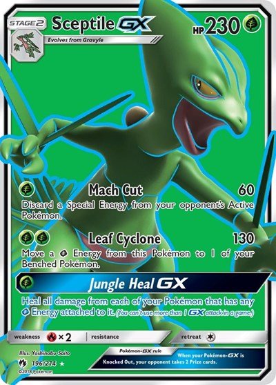 Sceptile GX (Full Art) (SM - Lost Thunder) Near Mint Holofoil - Nick Nack's Full Frontal Attack