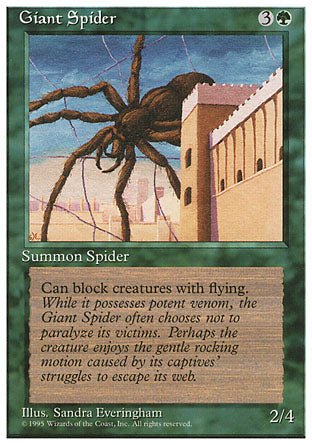 Giant Spider (4th Edition) Light Play - Nick Nack's Full Frontal Attack