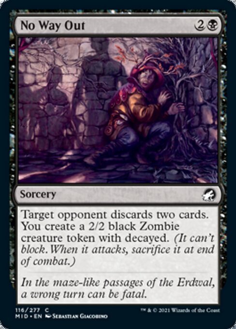 No Way Out (Innistrad: Midnight Hunt) Near Mint - Nick Nack's Full Frontal Attack