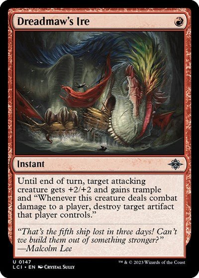 Dreadmaw's Ire (The Lost Caverns of Ixalan) Near Mint - Nick Nack's Full Frontal Attack