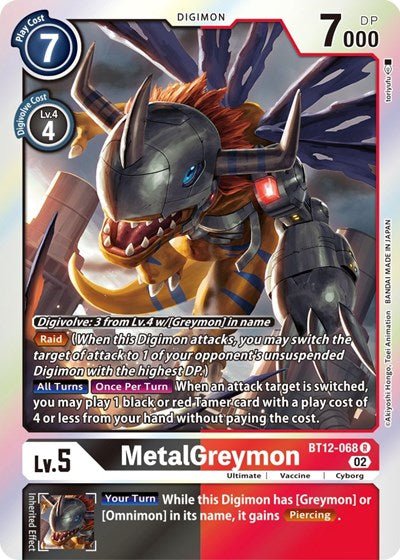 MetalGreymon (Across Time) Near Mint Foil - Nick Nack's Full Frontal Attack