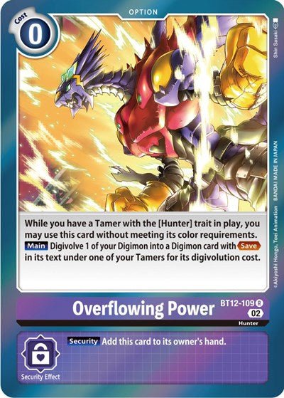 Overflowing Power (Across Time) Near Mint Foil - Nick Nack's Full Frontal Attack