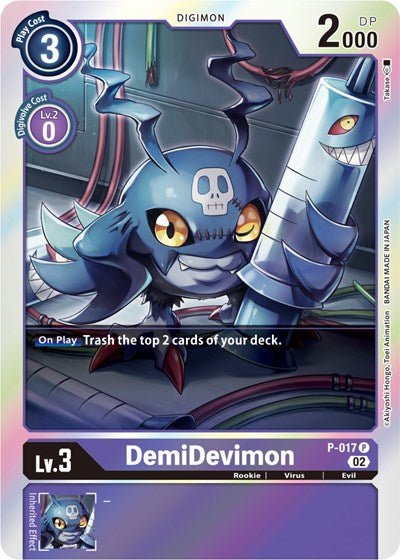 DemiDevimon P - 017 (Resurgence Booster Reprint) (Resurgence Booster) Near Mint Foil - Nick Nack's Full Frontal Attack