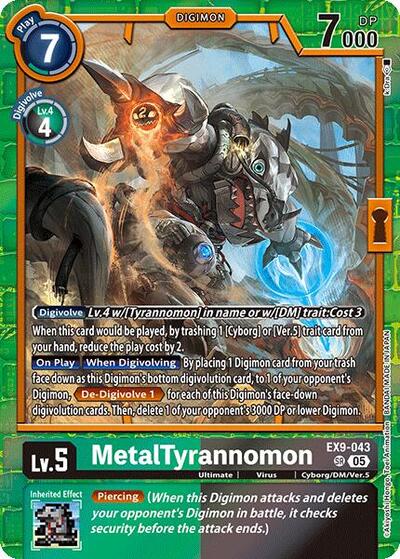 MetalTyrannomon (Versus Monsters) Near Mint - Nick Nack's Full Frontal Attack