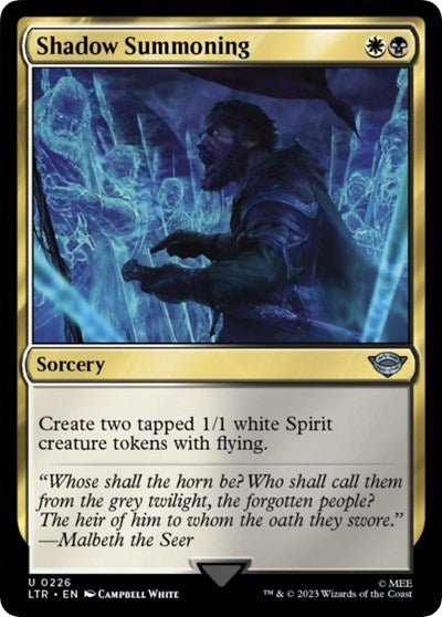 Shadow Summoning (Universes Beyond: The Lord of the Rings: Tales of Middle-earth) Near Mint - Nick Nack's Full Frontal Attack