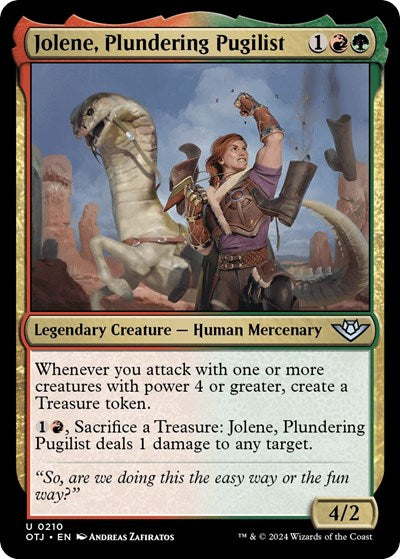Jolene, Plundering Pugilist (Outlaws of Thunder Junction) Near Mint