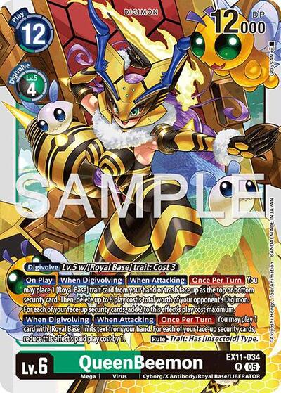 QueenBeemon (Dawn of Liberator) Near Mint - Nick Nack's Full Frontal Attack