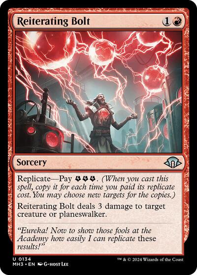 Reiterating Bolt (Modern Horizons 3) Near Mint - Nick Nack's Full Frontal Attack