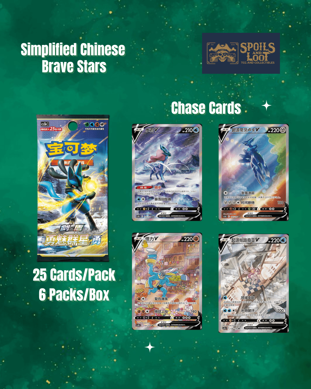 (S-Chinese) Pokémon TCG: Brave Stars Jumbo Booster Box "Lucario" - Nick Nack's Full Frontal Attack