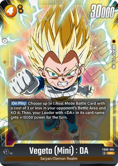 Vegeta (Mini) : DA (Rivals Clash) Near Mint Holofoil