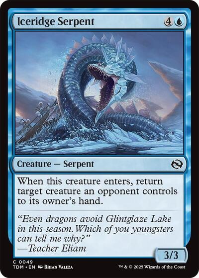 Iceridge Serpent (Tarkir: Dragonstorm) Near Mint - Nick Nack's Full Frontal Attack