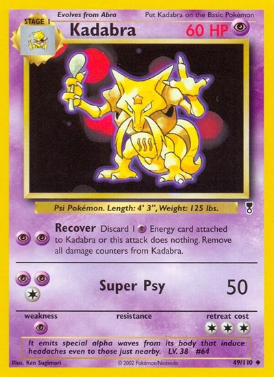 Kadabra (Legendary Collection) Light Play
