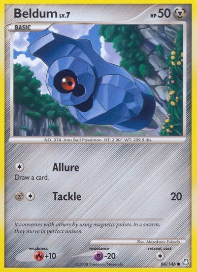 Beldum (84) (Legends Awakened) Medium Play - Nick Nack's Full Frontal Attack