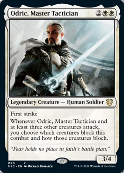 Odric, Master Tactician (Commander 2021 Midnight Hunt) Near Mint - Nick Nack's Full Frontal Attack