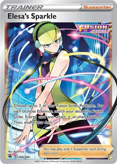 Elesa's Sparkle (Full Art) (SWSH08: Fusion Strike) Near Mint Holofoil - Nick Nack's Full Frontal Attack