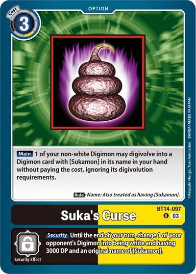 Suka's Curse (Blast Ace) Near Mint - Nick Nack's Full Frontal Attack